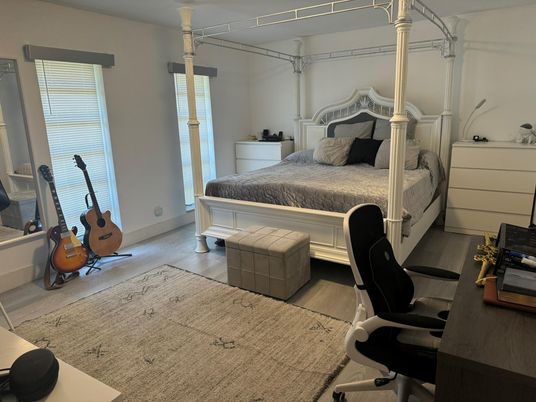 Bedroom, Home Office, Interior, Wood Texture Flooring
