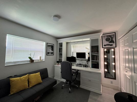 Home Office, Interior, Wood Texture Flooring