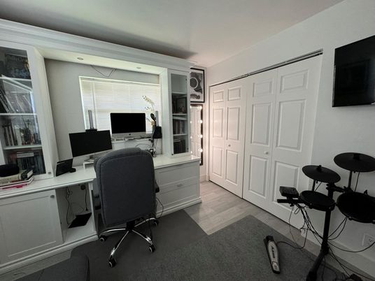 Home Office, Interior, Wood Texture Flooring