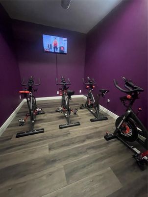 Fitness Equipment, Interior, Wood Texture Flooring