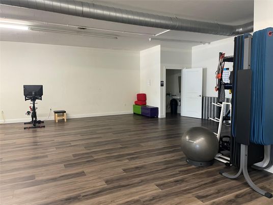 Fitness Equipment, Interior, Wood Texture Flooring