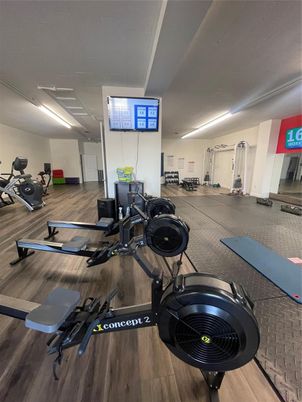 Fitness Equipment, Interior, Wood Texture Flooring