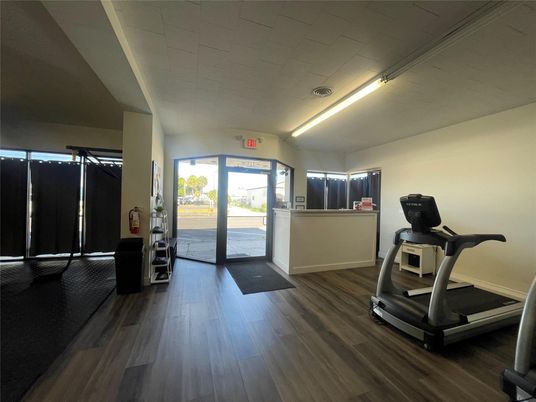 Fitness Equipment, Interior, Wood Texture Flooring