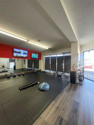 Fitness Equipment, Interior, Wood Texture Flooring