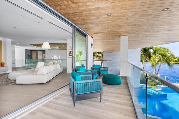 Interior, Pendant Lights, Recessed Lighting, Water, Wooden Ceilings, Wood Texture Flooring