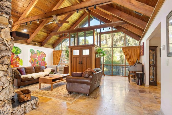 Interior, Living room, Stone Walls, Wooden Beams, Wooden Ceilings