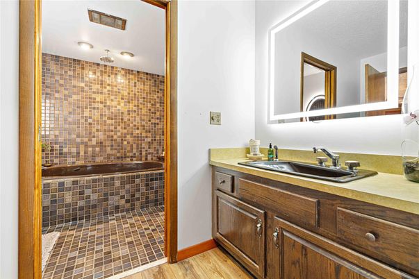 Bathroom, Interior, Wood Texture Flooring