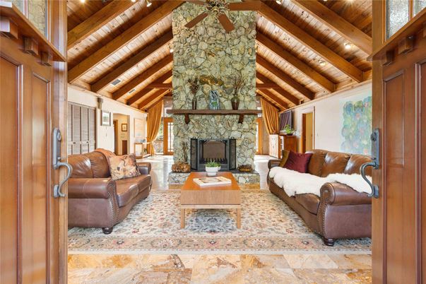 Fireplace, Interior, Living room, Stone Walls, Wooden Beams, Wooden Ceilings, Wooden Walls