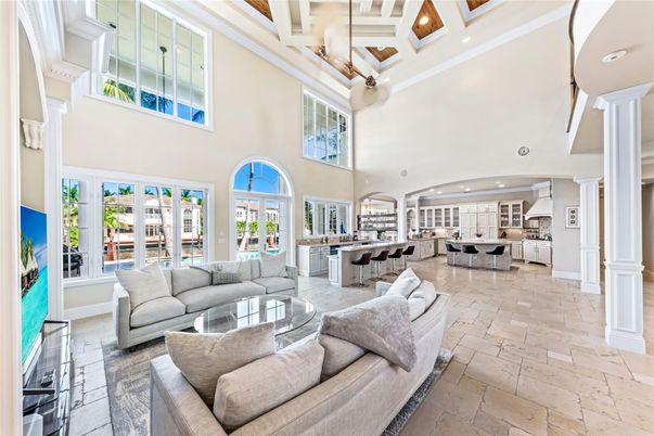 Interior, Kitchen, Living room, Recessed Lighting