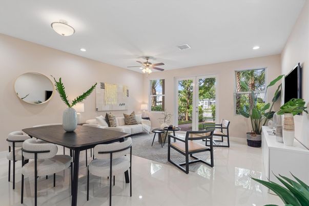 Dining room, Interior, Living room, Recessed Lighting
