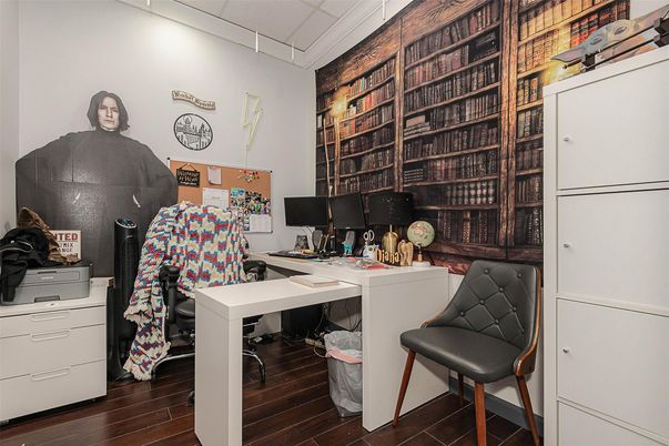 Home Office, Interior, Wood Texture Flooring