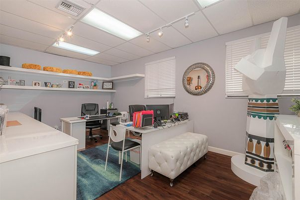 Home Office, Interior, Wood Texture Flooring