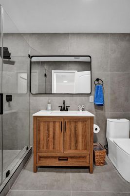 Bathroom, Glass Shower, Interior