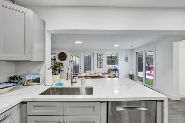 Interior, Kitchen, Recessed Lighting, Stainless Steel Appliances
