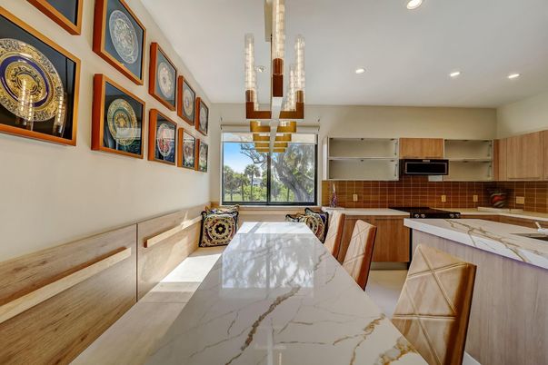 Dining room, Interior, Kitchen, Pendant Lights, Recessed Lighting