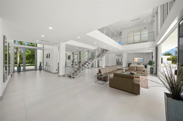Interior, Living room, Recessed Lighting