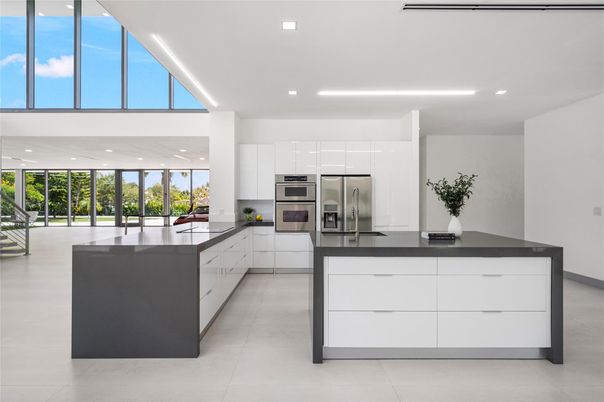 Interior, Kitchen, Recessed Lighting, Stainless Steel Appliances
