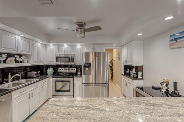 Interior, Kitchen, Recessed Lighting, Stainless Steel Appliances