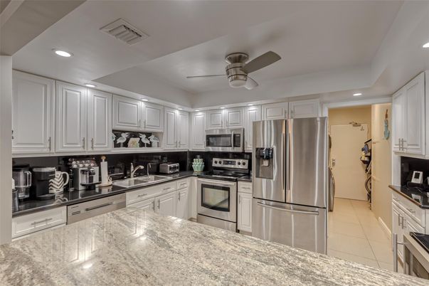 Interior, Kitchen, Recessed Lighting, Stainless Steel Appliances