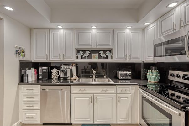 Interior, Kitchen, Recessed Lighting, Stainless Steel Appliances