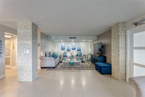 Interior, Living room, Recessed Lighting
