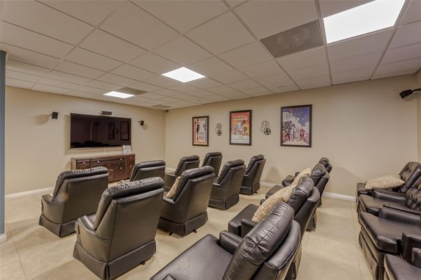 Home Theatre Room, Interior, Recessed Lighting, Theatre Room