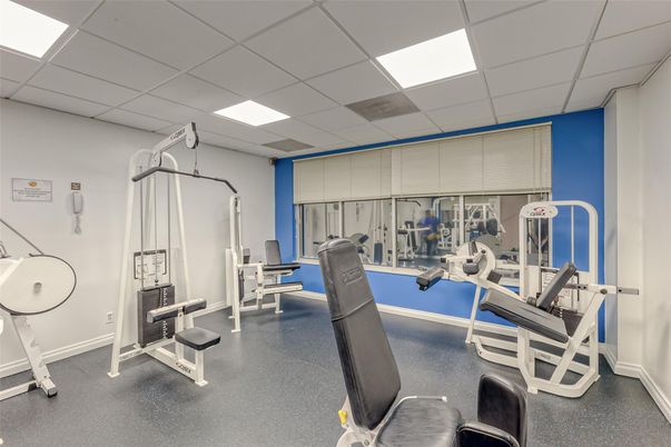 Fitness Equipment, Gym, Interior, Recessed Lighting