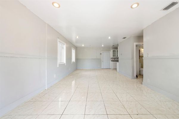 Empty room, Interior, Kitchen, Marble, Recessed Lighting