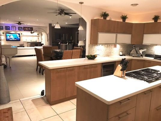Interior, Kitchen, Pendant Lights, Recessed Lighting