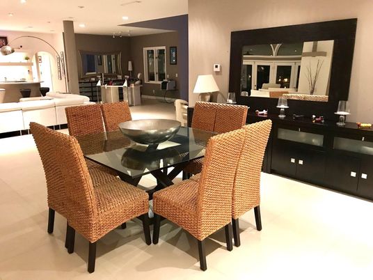 Dining room, Interior, Kitchen, Living room, Recessed Lighting