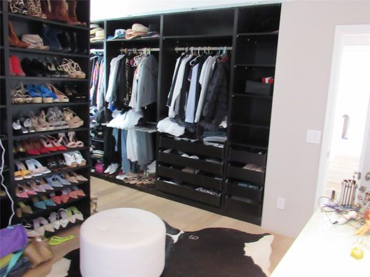 Interior, Walk-in Closets, Wood Texture Flooring