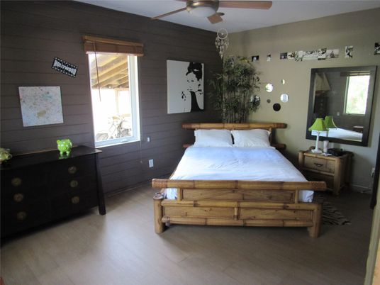 Bedroom, Interior, Wood Texture Flooring, Wooden Walls