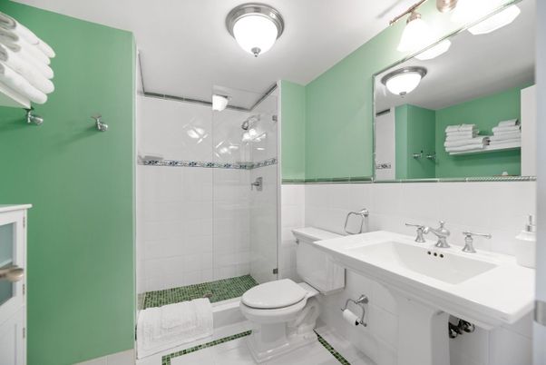 Bathroom, Glass Shower, Interior