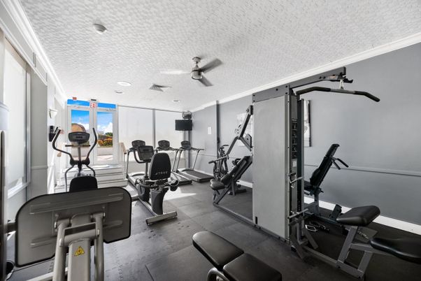 Fitness Equipment, Gym, Interior, Recessed Lighting