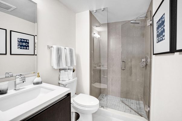 Bathroom, Glass Shower, Interior