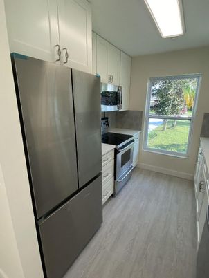 Interior, Kitchen, Wood Texture Flooring