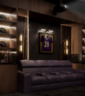 Home Theatre Room, Interior, Theatre Room