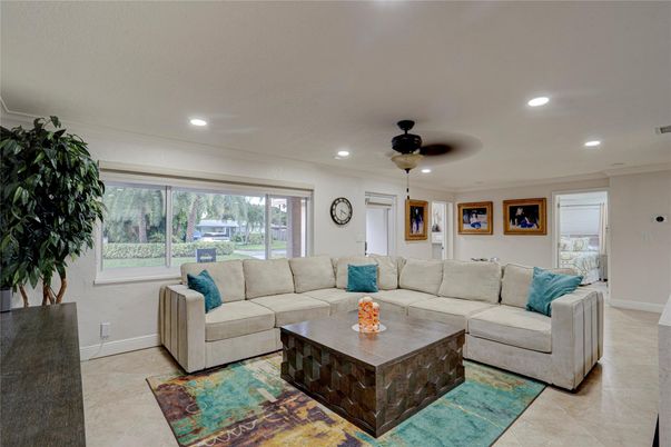 Interior, Living room, Recessed Lighting