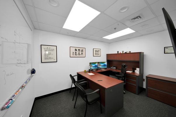 Home Office, Interior, Recessed Lighting