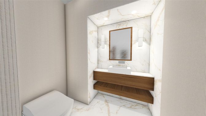 Bathroom, Interior, Marble, Marble Walls