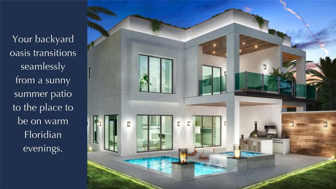 Exterior, Facade, Pool, Modern