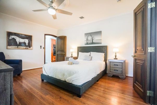 Bedroom, Interior, Wood Texture Flooring