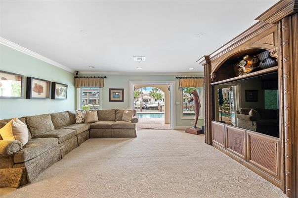 Interior, Living room, Recessed Lighting