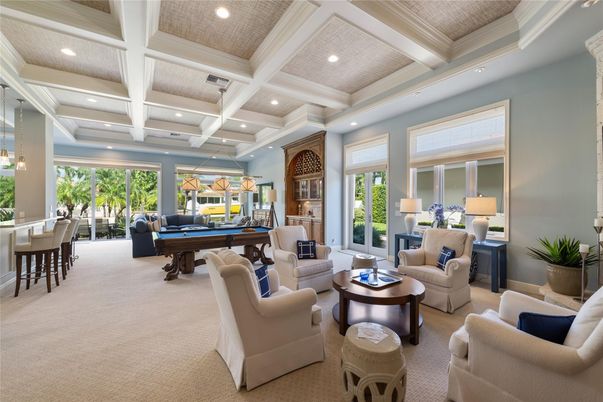 Billiard Table, Game Room, Interior, Living room, Recessed Lighting