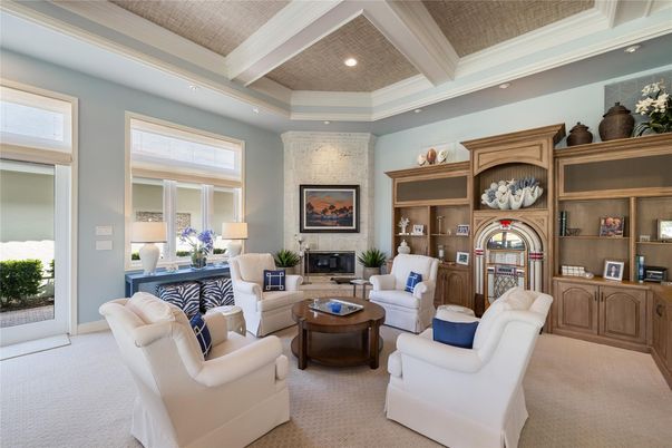 Fireplace, Interior, Living room, Recessed Lighting