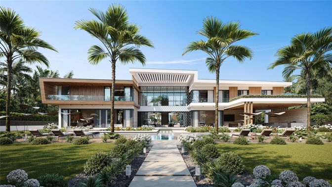 Backyard, Exterior, Facade, Modern