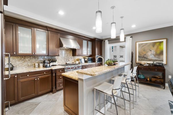 Interior, Kitchen, Pendant Lights, Recessed Lighting, Stainless Steel Appliances