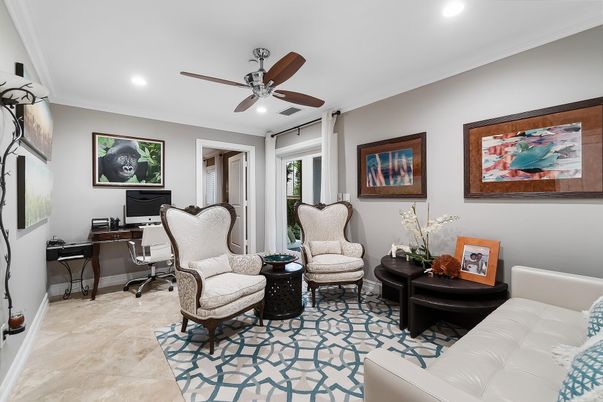 Home Office, Interior, Recessed Lighting