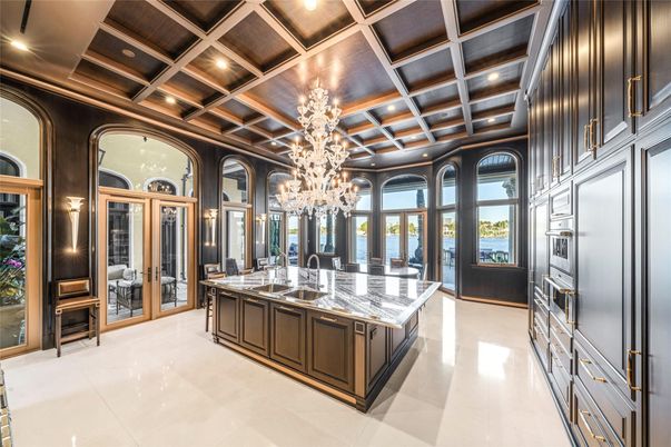 Chandelier, Interior, Kitchen, Recessed Lighting