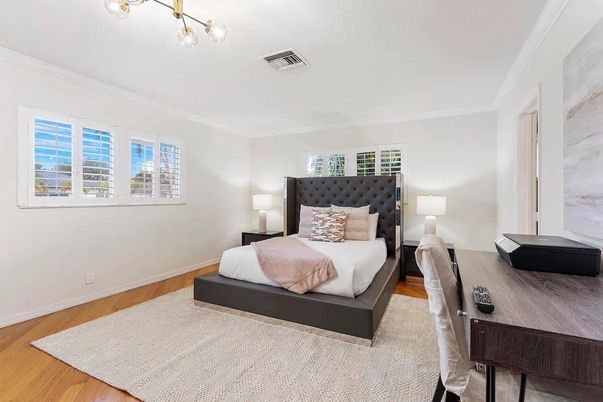 Bedroom, Interior, Wood Texture Flooring